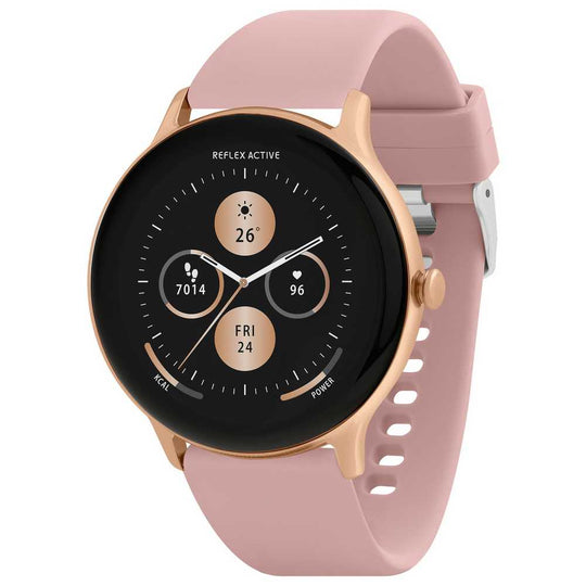 Reflex Active Series 22 Pink Strap Calling Smart Watch