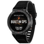 Reflex Active Built-In GPS Black Calling Smart Watch