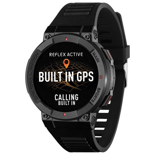 Reflex Active Built-In GPS Black Calling Smart Watch