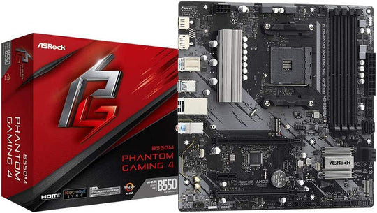 ASRock B550M Phantom Gaming 4 Socket AM4 mATX Motherboard