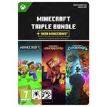 Minecraft Triple Bundle +1020 Minecoins Xbox Game Digital DL