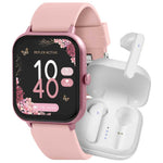 Reflex Active Pink Calling Smart Watch and Earbud Set