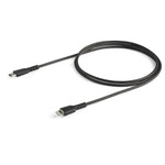 StarTech.com, 3 foot, 1m, Durable, USB-C, Lightning Cable , Black