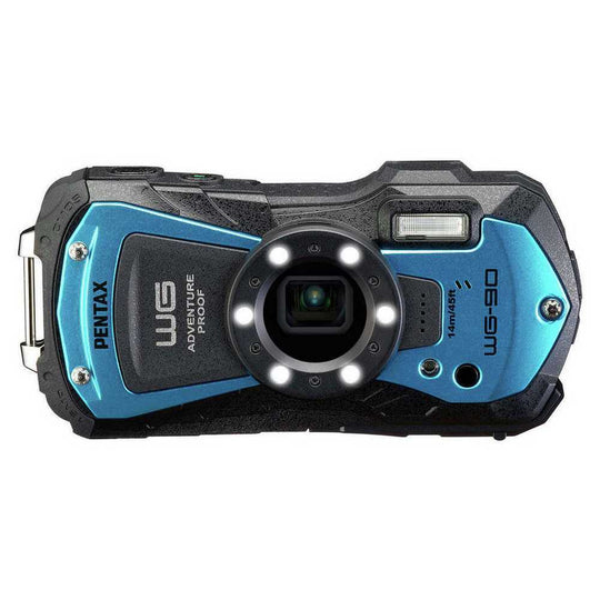 Pentax WG-90 16MP 5x Zoom Compact Digital Camera - Blue