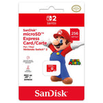 SanDisk 256GB microSD Express Card for Nintendo Switch 2