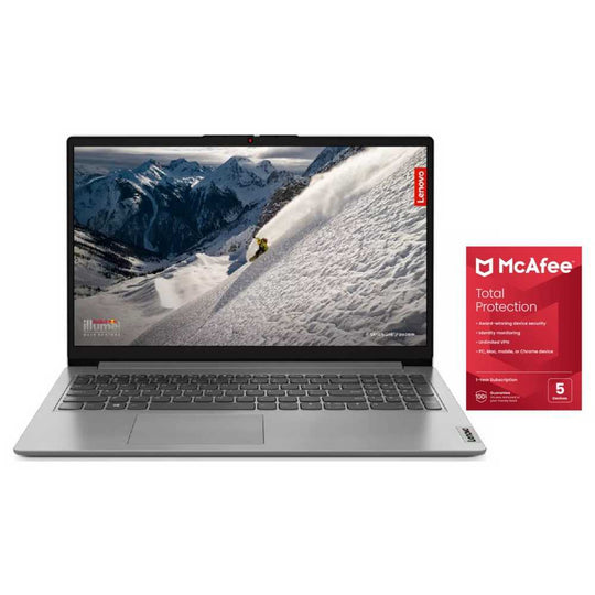 Lenovo - IdeaPad 1 + 82VG004UUK + Laptop - AMD Ryzen 5 7520U - Radeon Graphics - 16GB RAM - 512GB SSD - 15.6-inch FHD - Windows 11
