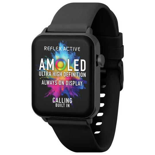 Reflex Active Series 30 Amoled Black Strap Smart Watch