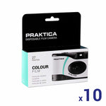 Praktica Single Use 27 Shots Green Camera - 10 Pack