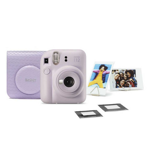instax Mini 12 Instant Camera Bundle - Purple
