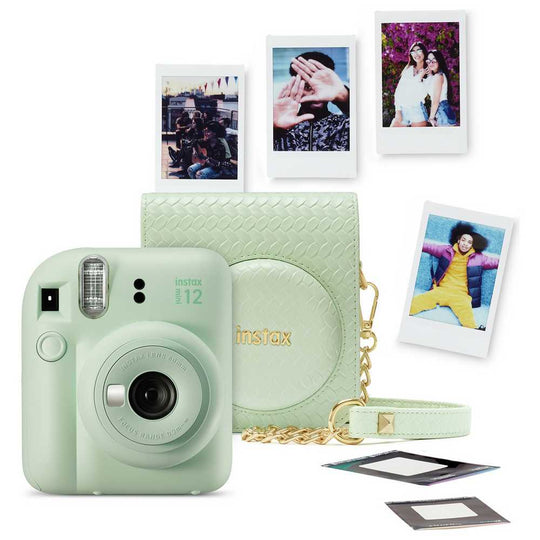 Instax Mini 12 Instant Camera Bundle - Mint Green