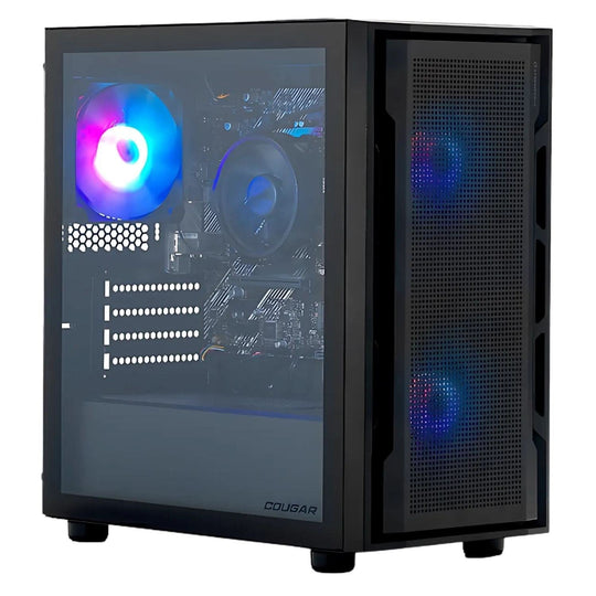 StormForce - Onyx Gaming Desktop - Intel Core i5-12400F - RTX 3050 - 16GB RAM - 500GB SSD - Black