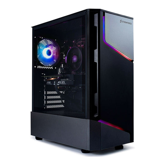 StormForce - Onyx + Gaming PC - Intel Core i5-12400F - RTX 5060 - 16GB DDR4 - 1TB SSD - No OS - Black