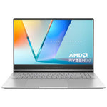 ASUS - Vivobook S 15 + M5506WA-MA042W + Laptop - AMD Ryzen AI 9 HX 365 - AMD Radeon Graphics - 32GB RAM - 1TB SSD - 15.6-inch 2.8K 120Hz OLED - Windows 11 Home - Silver
