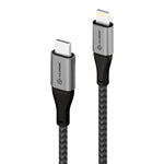 ALOGIC, Super Ultra, USB-C, Lightning Cable, 1.5m, Space Grey