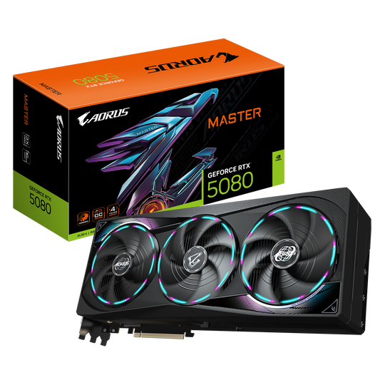 Gigabyte GeForce RTX 5080 Aorus Master 16GB GDDR7 2805 MHz Graphics Card