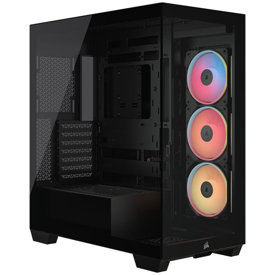 CORSAIR 3500X LX-R RGB LINK Tempered Glass Mid-Tower PC Case, Black