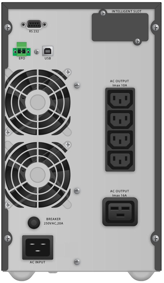 PowerWalker VFI 3000 TG uninterruptible power supply (UPS) Double-conversion (Online) 3 kVA 2700 W 5 AC outlet(s)