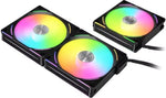 Lian-Li UNI AL120 V2 Addressable RGB Black 120mm Fan Triple Pack with Controller