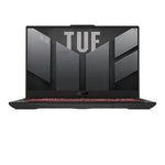 لابتوب أسوس TUF الالعاب  A17 FA707NV-HX048W بمعالج AMD رايزن 7 7735HS، شاشة 17.3 بوصة Full HD، ذاكرة 16 جيجابايت DDR5-SDRAM، تخزين 1 تيرابايت SSD، بطاقة رسومات نفيديا جيفورس RTX 4060، واي فاي  6 (802.11ax)، ويندوز 11 هوم، اسود , رمادي