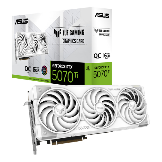 Asus TUF Gaming GeForce RTX 5070 Ti OC White 16GB GDDR7 2588 MHz