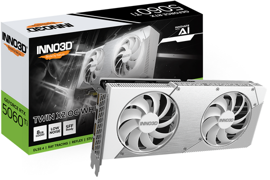 Inno3D GeForce RTX 5060 Ti Twin X2 OC White 8GB GDDR7 2602 MHz