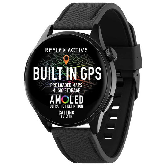 Reflex Active Amoled GPS Calling Smart Watch Pre-loaded Maps