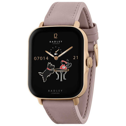 Radley Series 20 Pink Leather Strap Calling Smart Watch