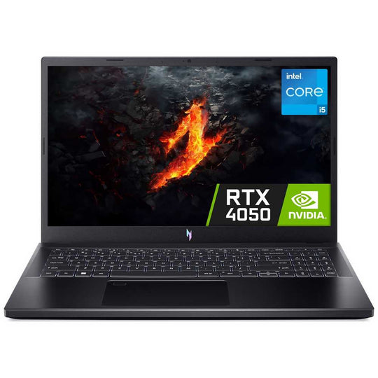 Acer - Nitro V15 + ANV15-51 + Gaming Laptop - Intel Core i5-13420H - NVIDIA RTX 4050 - 16GB RAM - 512GB SSD - 15.6-inch FHD 144Hz - Windows 11 - Obsidian Black