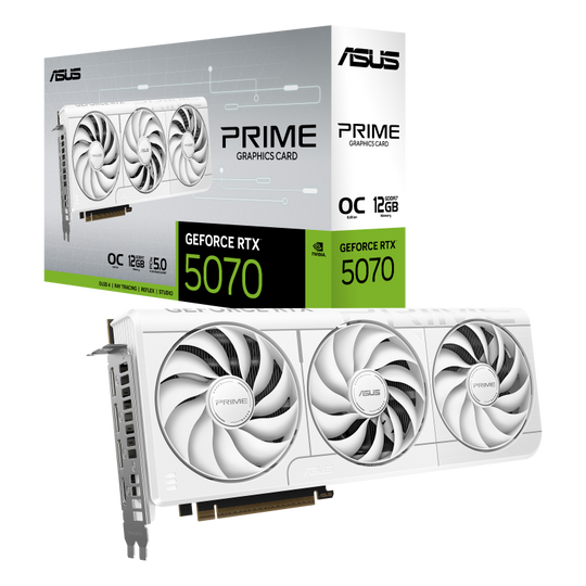 Asus Prime GeForce RTX 5070 OC White 12GB GDDR7 2557 MHz