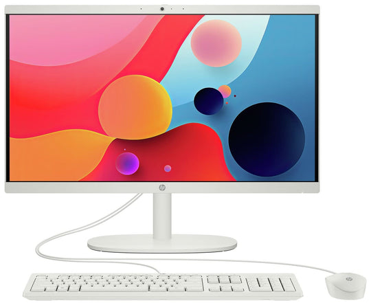 HP - 22-dg0007na + All-in-One PC - Intel N100 - UMA Graphics - 8GB DDR5 - 128GB UFS - 21.45" FHD - Windows 11 (S Mode)