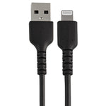 StarTech.com, 6 inch, 15cm, Durable, USB-A, Lightning Cable , Black
