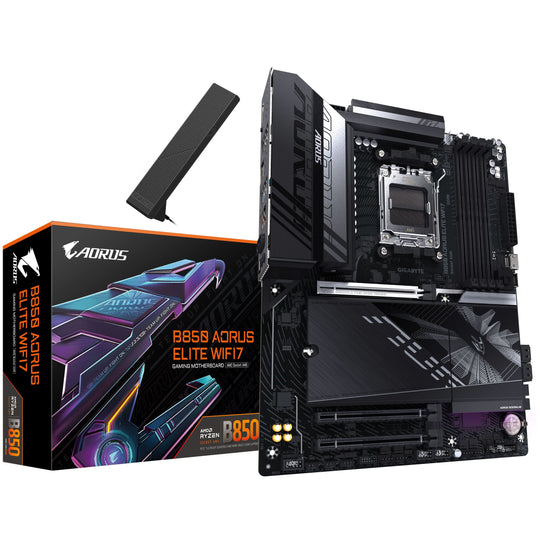 Gigabyte B850 Aorus Elite WIFI7 Socket AM5 ATX Black Motherboard