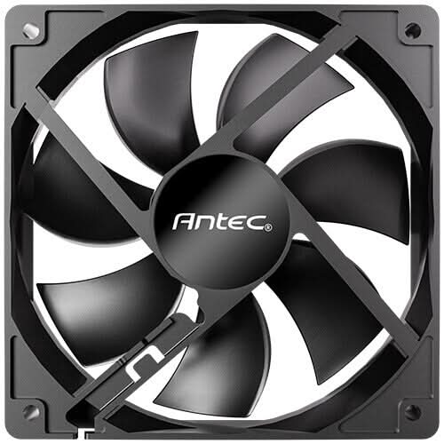 Antec N12 12cm Case Fan - 1200 RPM Hydraulic Bearing - 3-Pack Black