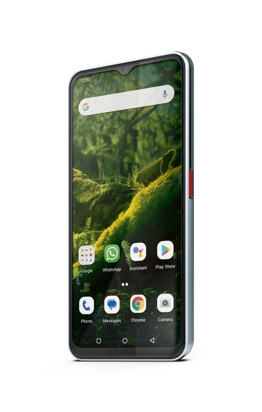 إمبوريا SMART.6، شاشة 16.7 سم (6.58 بوصة)، أندرويد 13، شبكة 5G، منفذ USB Type-C، ذاكرة عشوائية 6 جيجابايت، سعة تخزين 128 جيجابايت، اللون أسود/فضي.