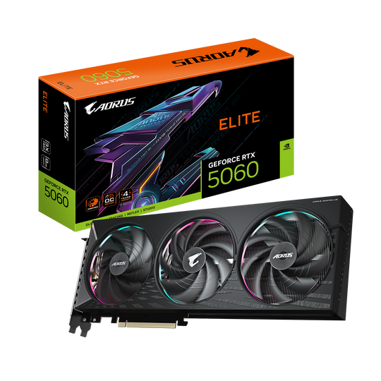 Gigabyte AORUS GeForce RTX 5060 ELITE 8GB GDDR7