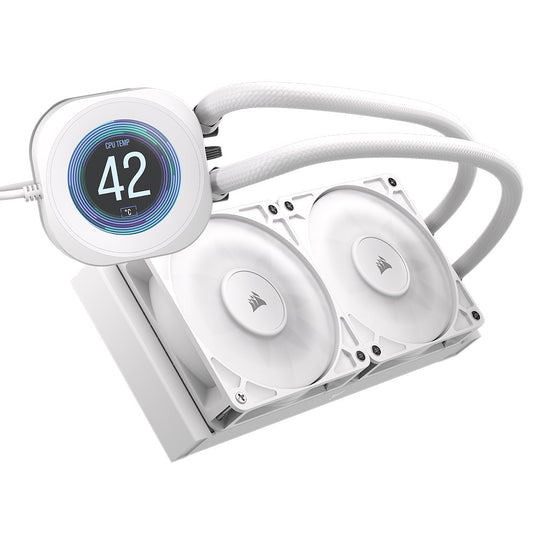 Corsair NAUTILUS 240 RS LCD White All In One CPU Cooler - 240mm