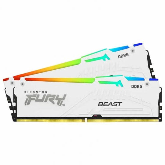 Kingston FURY Beast EXPO RGB 64GB (2x32GB) DDR5 C30 6000MHz Dual Channel Kit - White