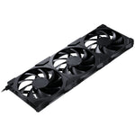 Phanteks M25 Gen2 140mm PWM High-Airflow Fan 3-Pack - 101.78CFM - Black