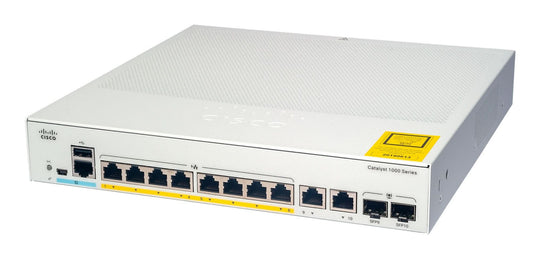 Cisco Catalyst C1000-8FP-2G-L 8-Port PoE+ Switch with 2 Combo SFP Ports