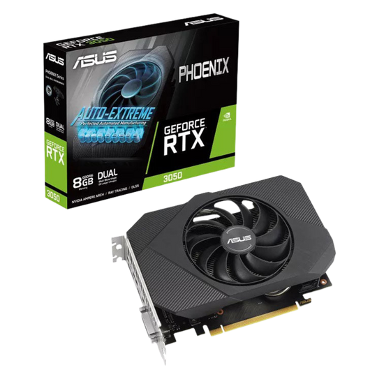 أسوس فينيكس نفيديا جيفورس RTX 3050 بسعة 8 جيجابايت GDDR6 سرعة الساعة 1777 ميجاهرتز