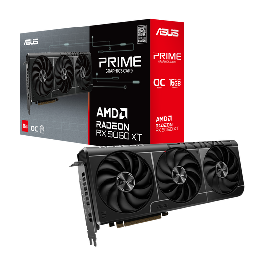 ASUS Radeon RX 9060 XT Prime OC 16GB GDDR6 PCI-Express Graphics Card