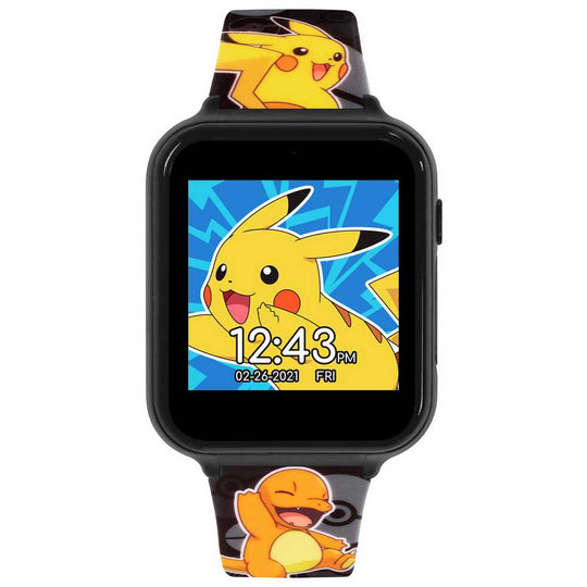 Pokemon Kid's Black Silicone Strap Interactive Watch