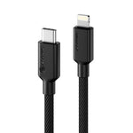 ALOGIC, ELPC8P01-BK, mobile phone cable, 1 m, USB C, Lightning , Black