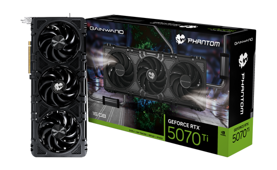 Gainward Phantom GeForce RTX 5070 Ti 16GB GDDR7 2452 MHz Graphics Card
