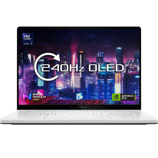 ASUS - ROG Zephyrus G16 (2024) GU605 Gaming Laptop - Intel Core Ultra 9 185H - NVIDIA RTX 4090 - 32GB RAM - 2TB SSD - 16" WQXGA OLED 240Hz - Windows 11 Home - White