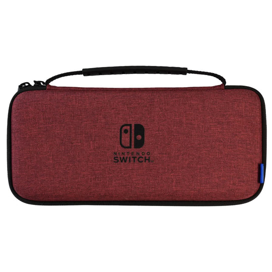 HORI Slim Tough Pouch Portable Hardshell Nintendo Case, Red