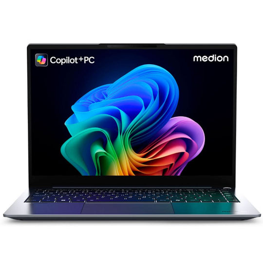 Medion - 14 AI S1e SPRCHRGD + Laptop - Qualcomm Snapdragon X1E-78-100 - Adreno GPU - 16GB RAM - 512GB SSD - 14-inch 2.8K 120Hz - Windows 11