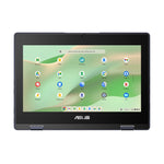 ASUS - Chromebook CZ11 Flip + CZ1104FM2A-NS0146 + Chromebook - MediaTek Kompanio 520 - ARM Mali-G52 2EE MC2 - 4GB LPDDR4x-SDRAM - 64GB eMMC - 11.6-inch HD Touchscreen - ChromeOS - Grey