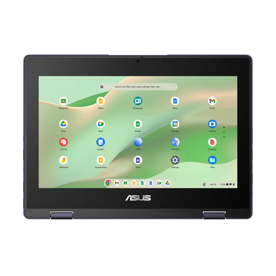ASUS - Chromebook CZ11 Flip + CZ1104FM2A-NS0144 + Chromebook - MediaTek Kompanio 520 - ARM Mali-G52 2EE MC2 - 8GB LPDDR4x-SDRAM - 64GB eMMC - 11.6-inch HD Touchscreen - ChromeOS - Grey