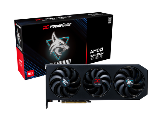 PowerColor Radeon RX 9070 Hellhound 16GB GDDR6 2590 MHz Graphics Card